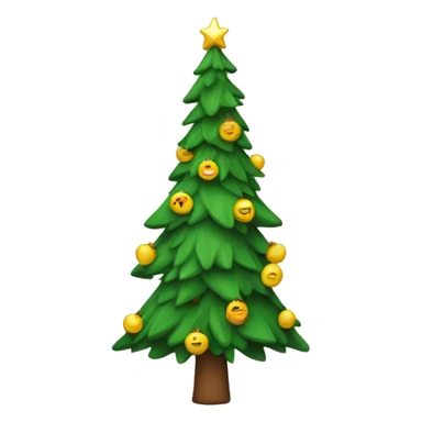 ein tannenbaum mit schleife sticker