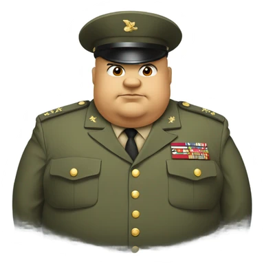 Morbidly obese marine sticker