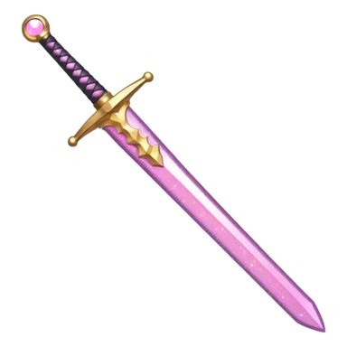 Glitter Sword Pink sticker