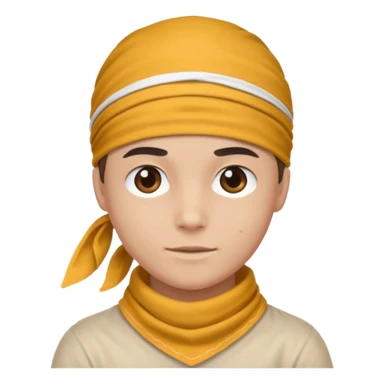 head bandana, Negative: Character. sticker