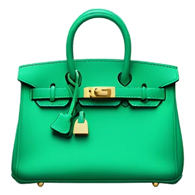  Jade green mini birkin bag sticker