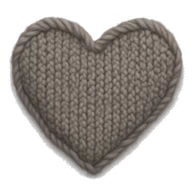 Knit heart, like a sweater textured heart sticker