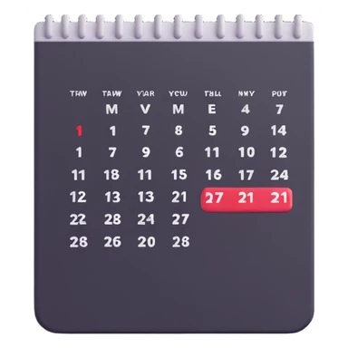 calendar with confirmed rescheduled shift sticker