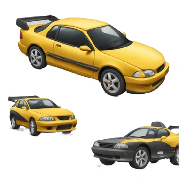 Modified car sticker