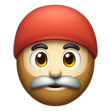 nintendo shy guy with a beard sticker