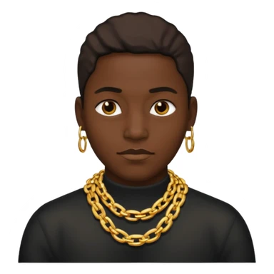 black rapper with a nigger chain sticker