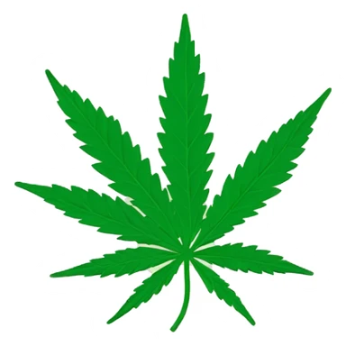 Feuille de cannabis sticker