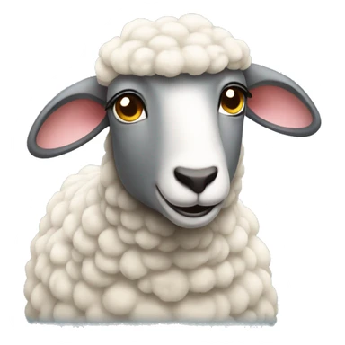 Female sheep sticker