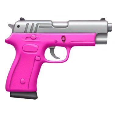 pink gun sticker