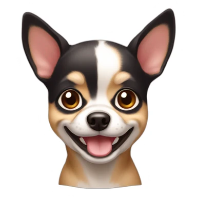 chuhuahua smile head sticker