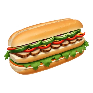 traditional banh mi with char grilled pork sticker