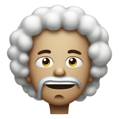 stressed out, no mor fuvs to give. Cloud on head sticker