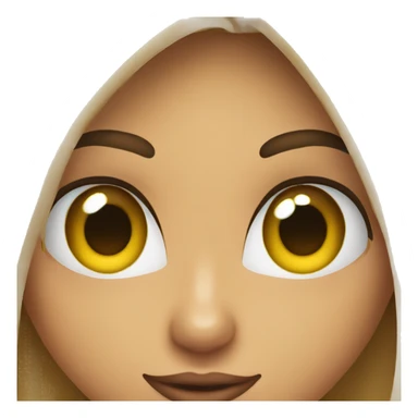 chica pelo largo ojos azules  sticker