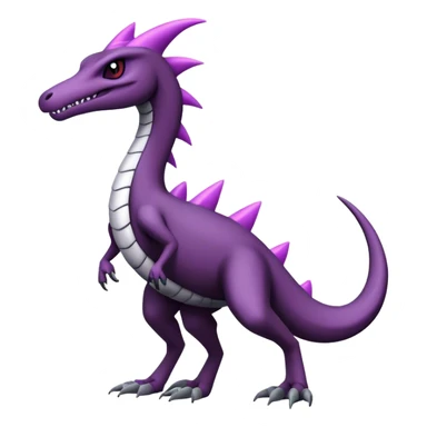 Badass cool black white grey purple salazzle-hybrid, full body sticker
