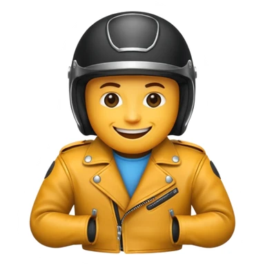 Un emoji de biker sticker