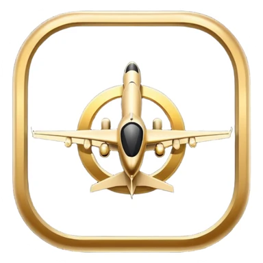 Luxury black travel logo sticker