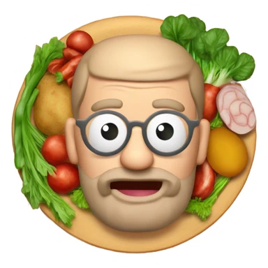 plato de cocido gallego con verdura, patata, chorizo y carne de cerdo sticker