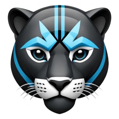 Panthers nfl team logo sticker