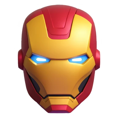 Iron Man superhero mask sticker