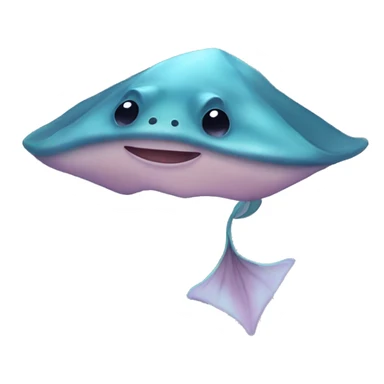 Cute aesthetic stingray sticker