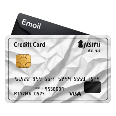 credit card receipt sticker