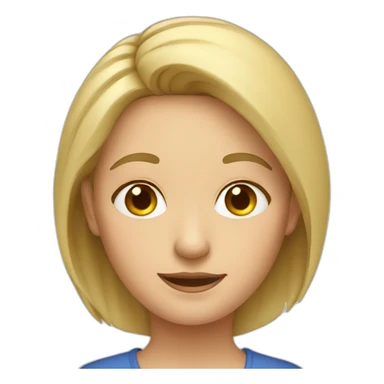 Blonde middle aged kindergarten teacher sticker