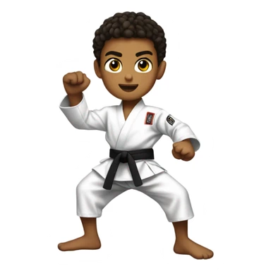Karate boy  sticker