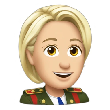 Marine le pen drink beer sticker