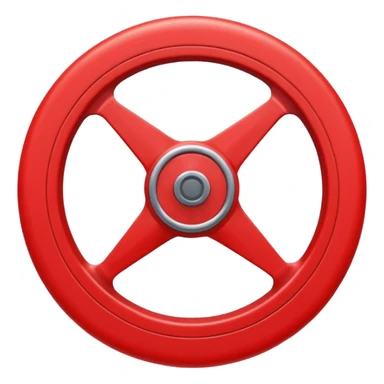 red glider wheel sticker