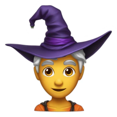 Halloween sorcière sticker