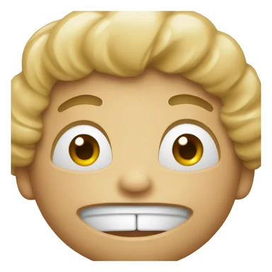 Regular emoji displaying nervous laugh sticker