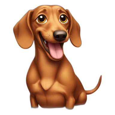 Dachshund joking sticker