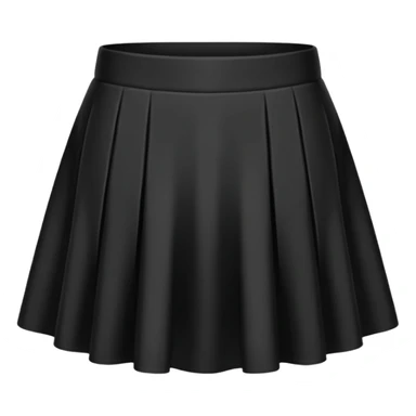 plain isolated black mini skirt sticker