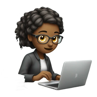 computer science girl sticker