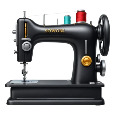 black sewing machine emoji sticker