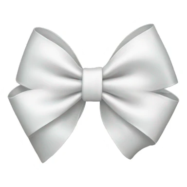 White bow sticker