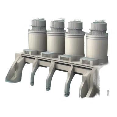 hydroelectric power station sticker