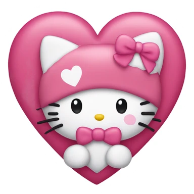 hello kitty heart sticker