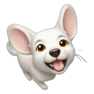 clicking mouse dog sticker