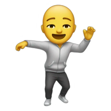 Une personne qui dab sticker