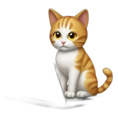 a cat with a cathat on a laptop sticker