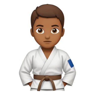 Judo brown belt  sticker