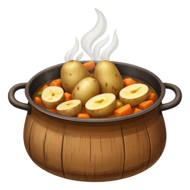 caldo de berzas con patata y judías sticker