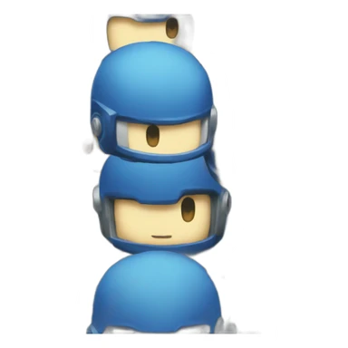 megaman helmet sticker