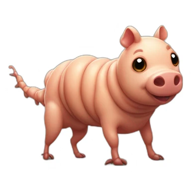 Centipede pig sticker