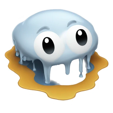 Melting in a puddle sticker