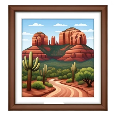 Sedona isometric sticker