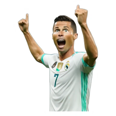 Cr7 celebration sticker