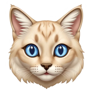 point lynx siamese sticker