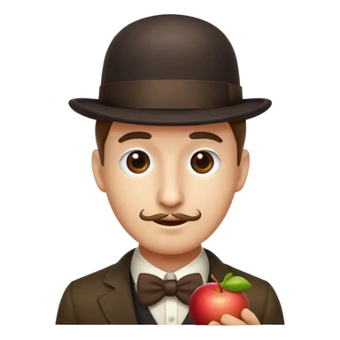 Magritte “the son of man”  sticker